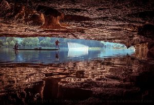 Fishermen and cave